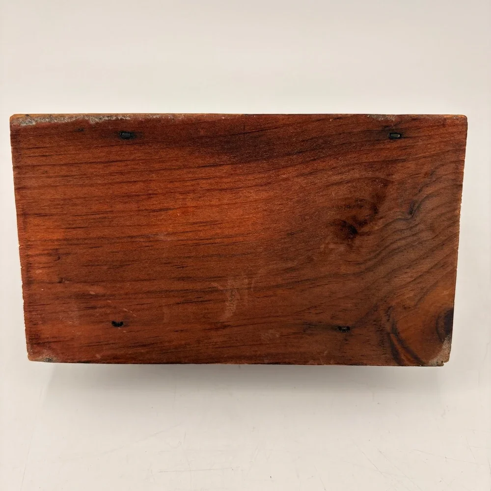 VINTAGE Wood Desk Organizer Letter Holder Recipe‎ Box Americana Eagle Emblem
